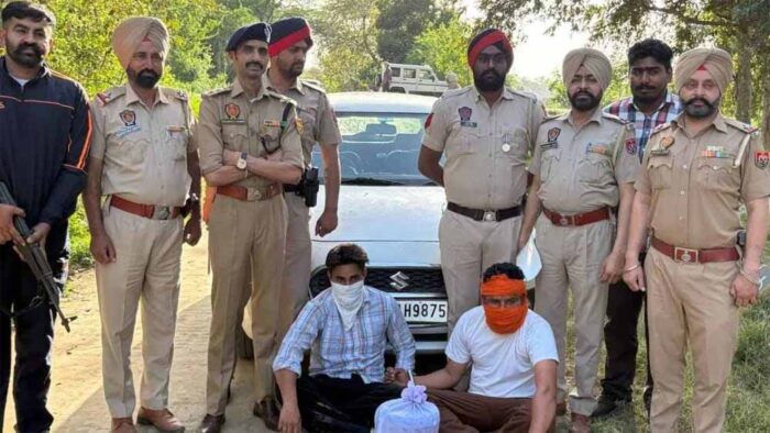 नशे के खिलाफ पंजाब पुलिस की कार्रवाई,  पाकिस्तान से आई नशे की खेप के साथ 2 तस्कर गिरफ्तार