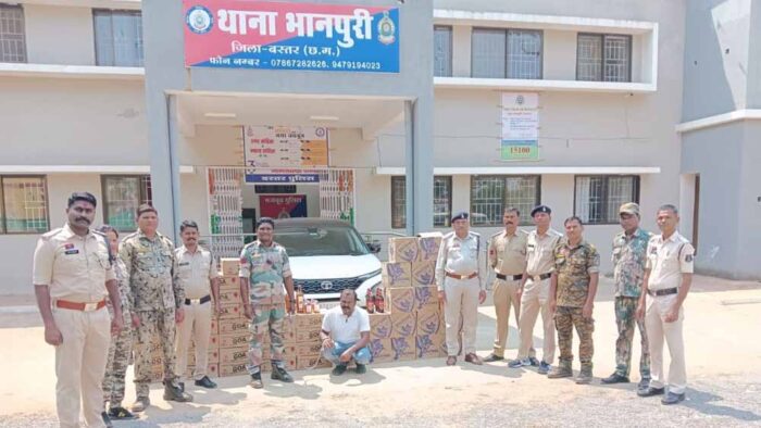 2.5 लाख की अवैध शराब सहित ढाबा संचालक गिरफ्तार