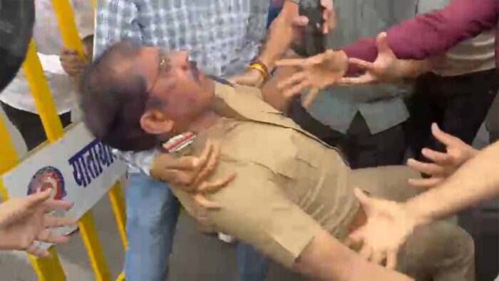 कानून के रक्षक बने भक्षक, इंदौर में थाना प्रभारी पर वकीलों का हमला, एसीपी की वर्दी फटी