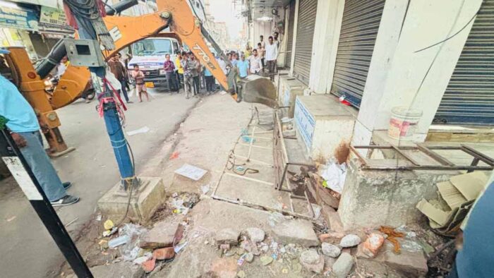 पुराना बस स्टैंड, स्टेशन रोड और बैजनाथपारा में चला बुलडोजर