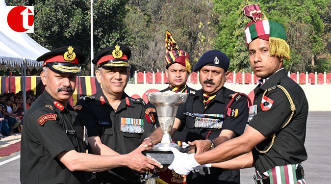 COURSE ENDING PARADE OF SENIOR CADRE COURSE- 04 HELD AT OFFICERS TRAINING COLLEGE IN LUCKNOW CANTONMENT