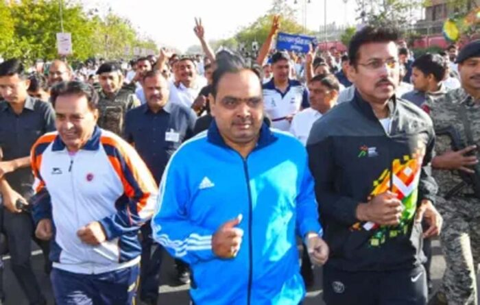 राष्ट्रीय खेलों में स्वर्ण पदक विजेताओं का किया गया सम्मान – 9 खिलाड़ियों को जमीन आवंटित की गई