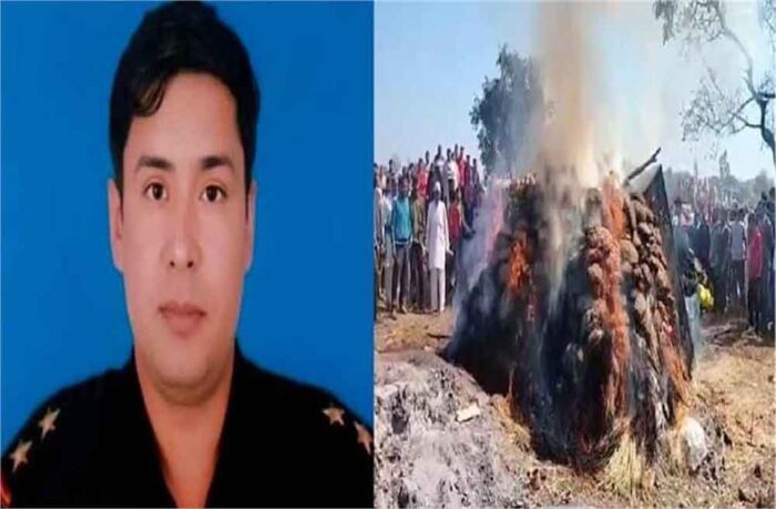 पानीपत का जवान पश्चिम बंगाल में शहीद, सेना के जवानों ने उन्हें गार्ड ऑफ ऑनर दिया, शहीद के भाई रूपल मलिक ने मुखाग्नि दी