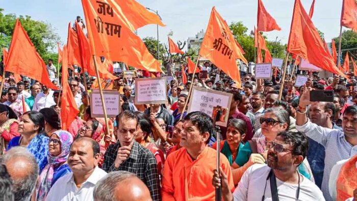 राजस्थान के अजमेर में हिंदू संगठनों ने विरोध रैली निकाली, 5 लड़कियों के यौन शोषण मामले में फूटा गुस्सा