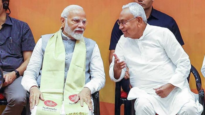 बिहार विधानसभा चुनाव: भाजपा के चुनावी गीत में मोदी-नीतीश की जोड़ी पर स्पेशल फोकस, चिराग की भी दिखी झलक