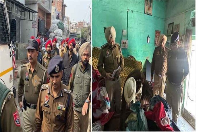 लुधियाना में नशा प्रभावित इलाकों में की छापेमारी, नशा तस्करों के घरों पर छापेमारी की, संगिदध लोगों की भी चैकिंग