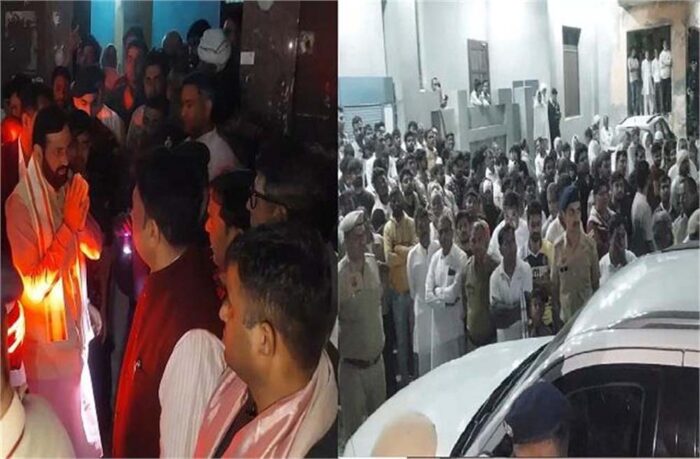 बीजेपी मंडल अध्यक्ष की गोलियां मारकर हत्या कर दी, सीएम नायब सिंह सैनी मृतक के पैतृक गांव पहुंचे, परिजनों को दी सांत्वना