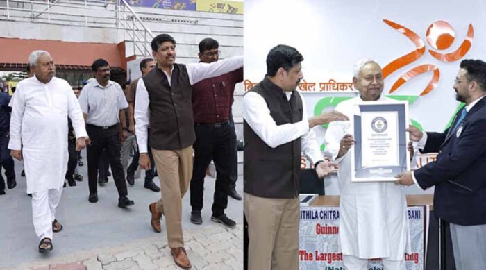 खेलो इंडिया यूथ गेम्स की तैयारियों का जायजा लेने पहुंचे सीएम नीतीश
