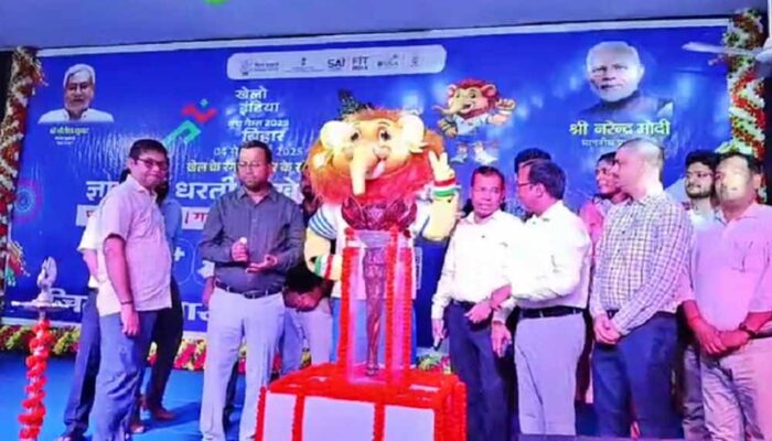 सीवान पहुंची खेलो इंडिया यूथ गेम्स की मशाल यात्रा