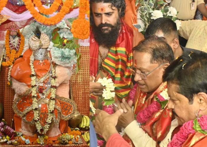 मुख्यमंत्री विष्णु देव साय ने हनुमान जयंती पर की पूजा-अर्चना, प्रदेशवासियों की सुख-समृद्धि का मांगा आशीर्वाद