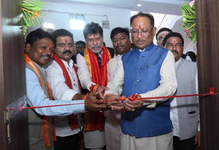 जगदलपुर में जल संसाधन विभाग के मुख्य अभियंता कार्यालय का मुख्यमंत्री साय ने किया शुभारंभ