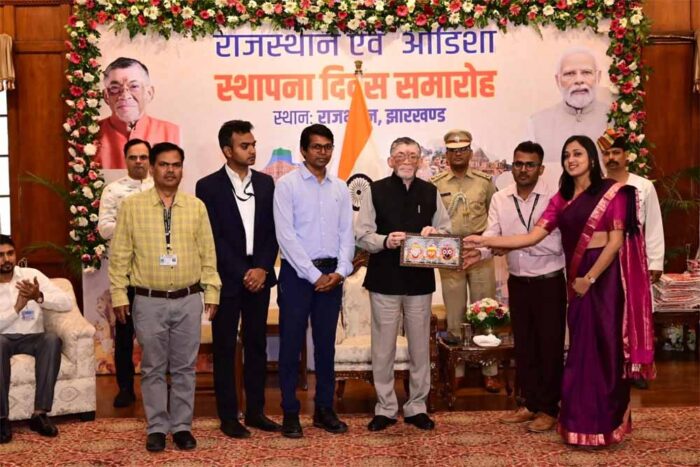 झारखंड राजभवन में राज्यपाल की उपस्थिति में आयोजित हुआ राजस्थान दिवस एवं ओडिशा दिवस समारोह