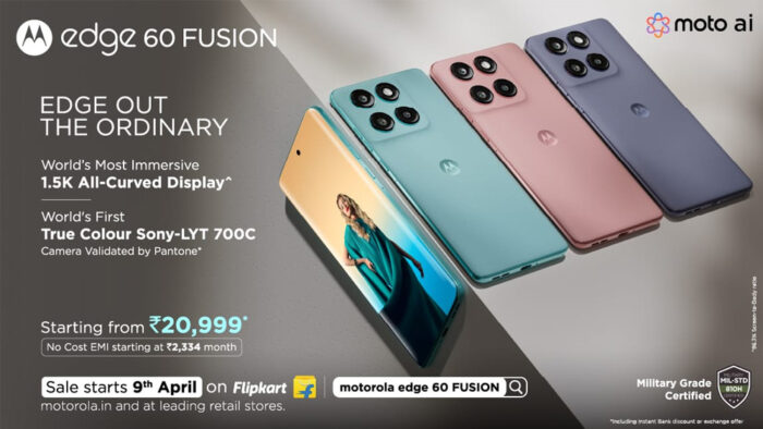 मोटोरोला का  नया edge 60 FUSION मॉडल है खास
