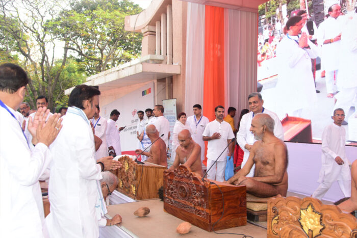 विश्व नवकार महामन्त्र दिवस पर रवीन्द्र भवन भोपाल में आयोजित कार्यक्रम में उप मुख्यमंत्री शुक्ल हुए शामिल