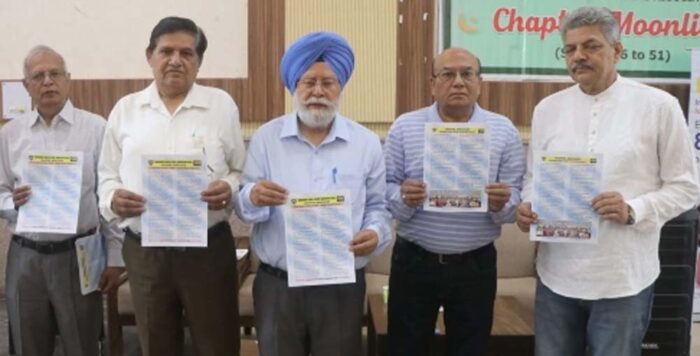 चंडीगढ़ सीनियर सिटिजन्स एसोसिएशन तमबोला, ई-मूनलाइट न्यूजलेटर के अप्रैल 2025 संस्करण का विमोचन