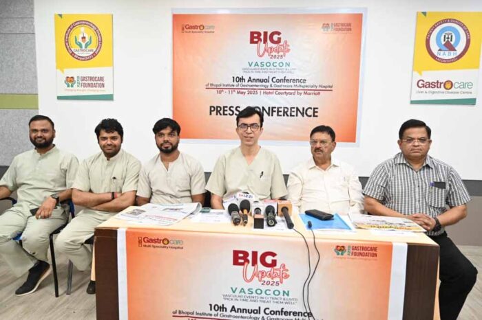 10वां वार्षिक गैस्ट्रोएंटरोलॉजी कॉन्फ़्रेंस वैसोकॉन 2025 भोपाल में होगा आयोजित