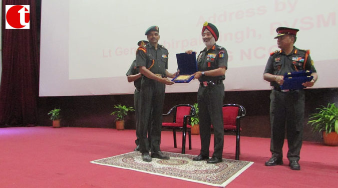 TWO DAY LUCKNOW VISIT OF DG NCC : LT GEN GURBIRPAL SINGH FELICITATES NCC CADETS AT SURYA AUDITORIUM IN LUCKNOW CANTONMENT
