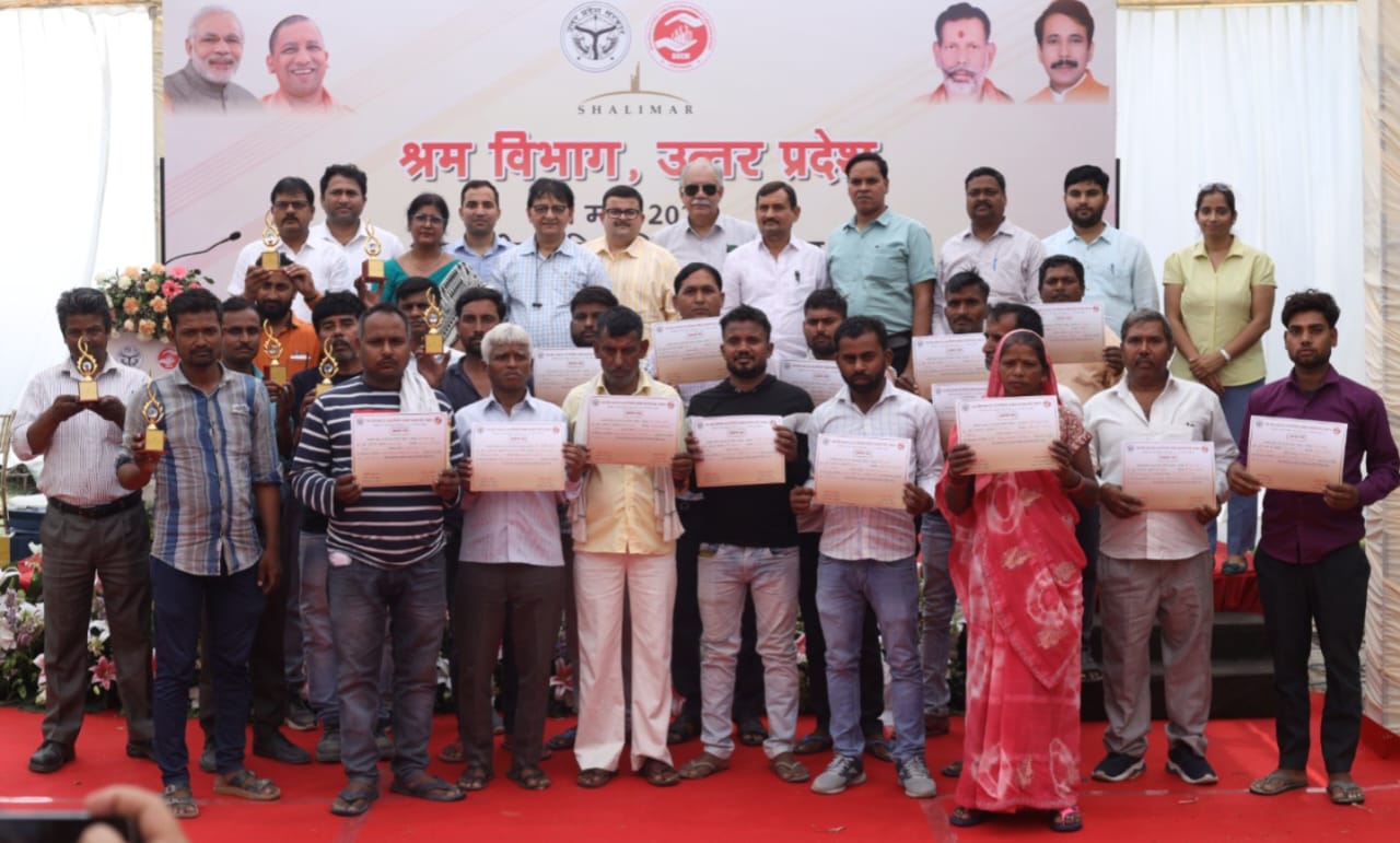 शालीमार कॉर्प लिमिटेड ने किया श्रमिकों का सम्मान