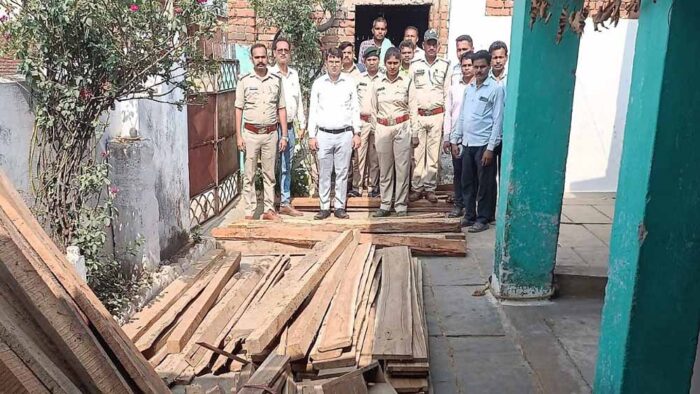 वन विभाग की बड़ी कार्रवाई: 50 हजार की अवैध इमारती लकड़ी जब्त