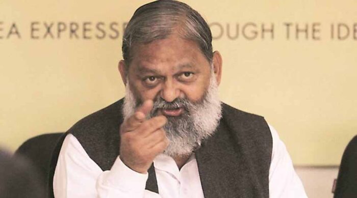 हरियाणा के ऊर्जा मंत्री अनिल विज ने बिजली विभाग के जेई संजय कुमार को किया सस्पेंड