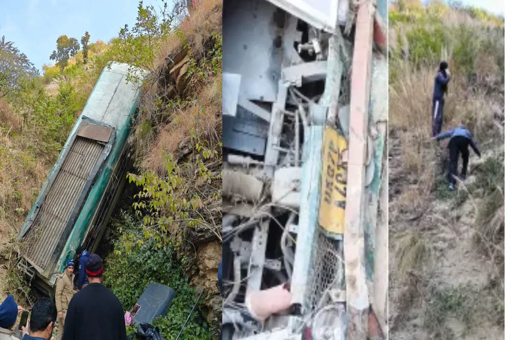 अल्मोड़ा में बस दुर्घटना, खाई में गिरी बस, 6 की मौत, सीएम धामी ने व्यक्त किया दुख