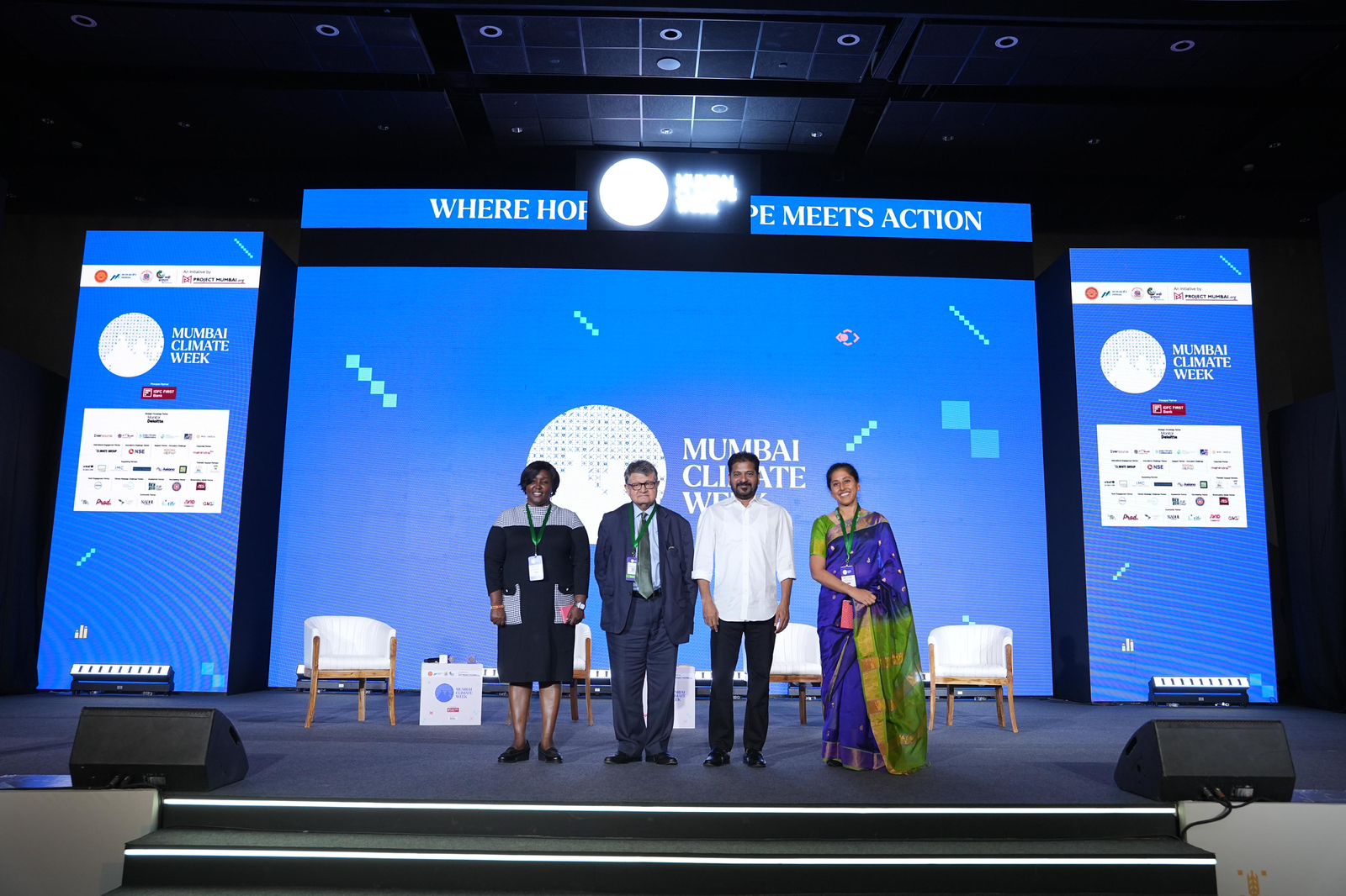 Chief Minister A. Revanth Reddy attended Mumbai Climate Week International Conference