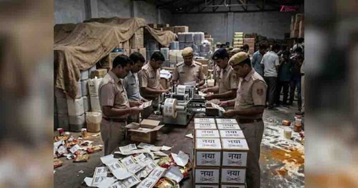 पुलिस ने स्टिंग ऑपरेशन में 900 किलो खराब खाद्य सामग्री जब्त की