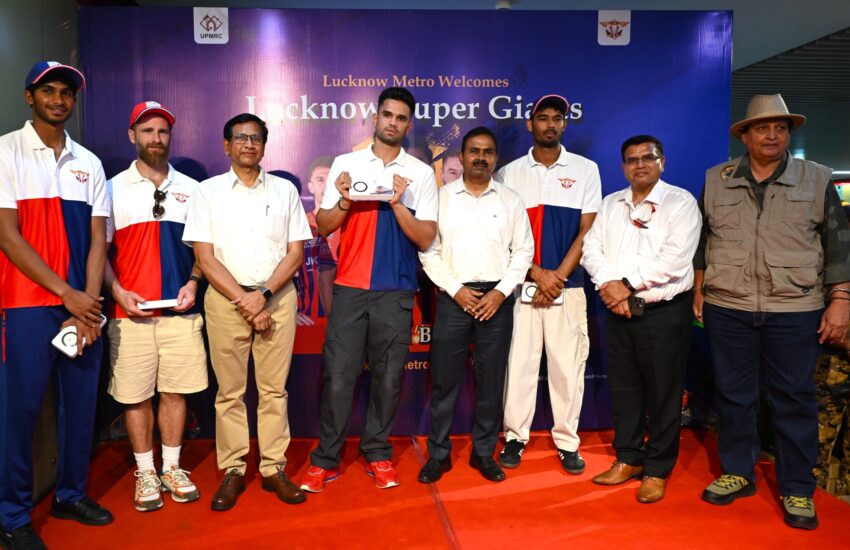 Hazratganj Metro Station Turns Star-Studded with LSG Team Visit