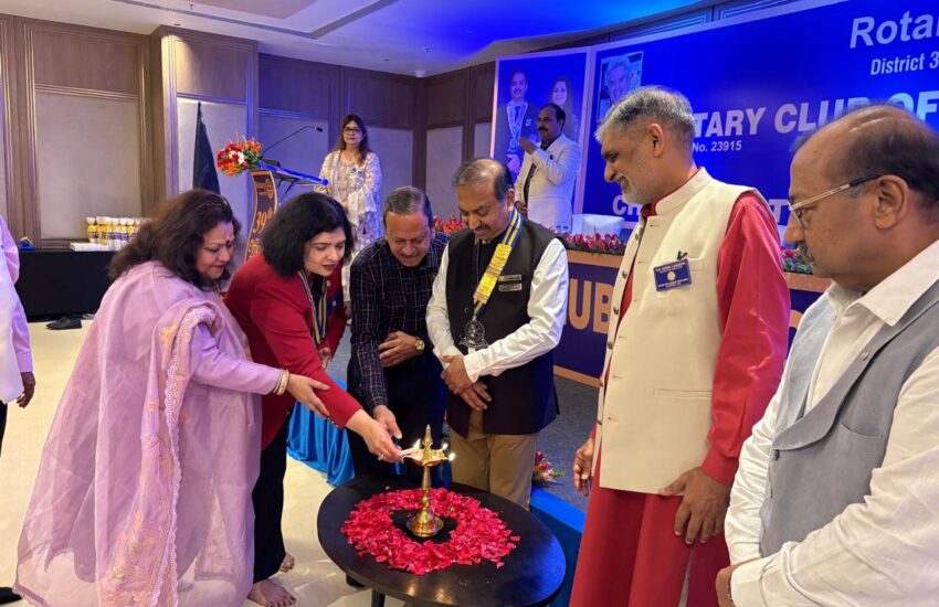 रोटरी क्लब ऑफ़ लखनऊ ट्रांस गोमती ने डिस्ट्रिक्ट गवर्नर की आधिकारिक यात्रा की मेज़बानी की