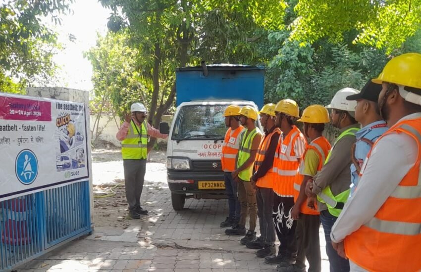 “A Single Click Can Save a Life: Seat Belt Awareness Campaign During Safety Week”