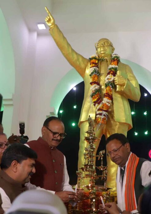 डॉ. बी.आर. आंबेडकर मूर्ति विकास योजना: पार्कों में नई छत्र, बाउंड्री और रोशनी का प्रावधान