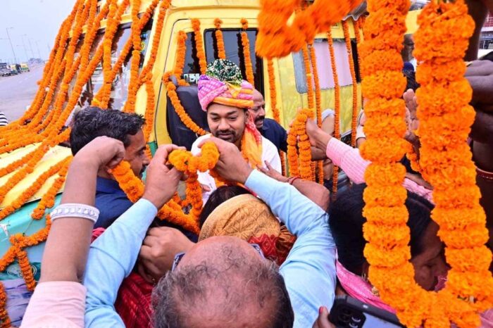 Nitish Kumar’s Son Nishant Begins His Political Journey; Tour Kicks Off from Champaran