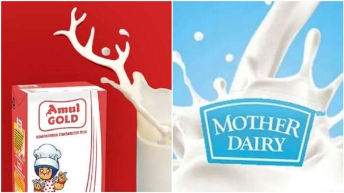 अब दूध पर भी बढ़ी मार: Amul और Mother Dairy ने बढ़ाए दाम, आज से लागू नए रेट