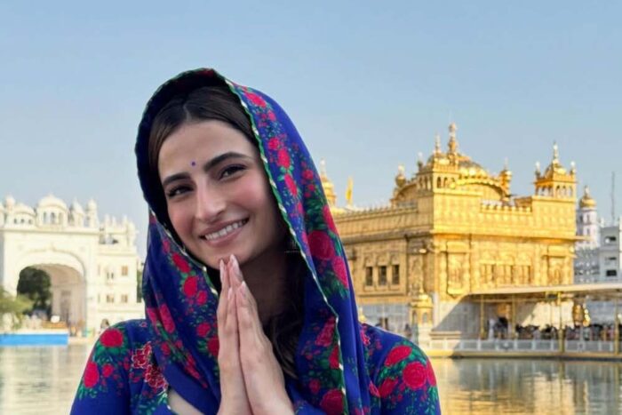 पलक तिवारी ने गोल्डन टेंपल में माथा टेका, सिर ढककर गुरबाणी सुनी, अनुभव किया साझा