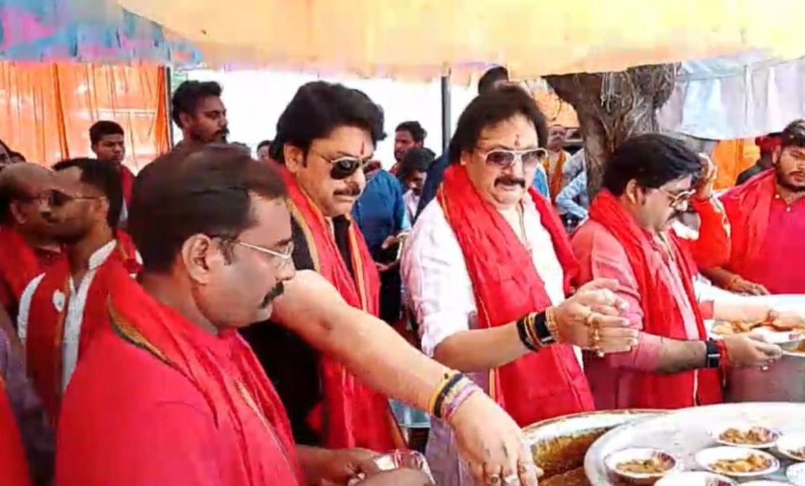 अमरावती स्पोर्ट्स सिटी में आयोजित हुआ विशाल भंडारा