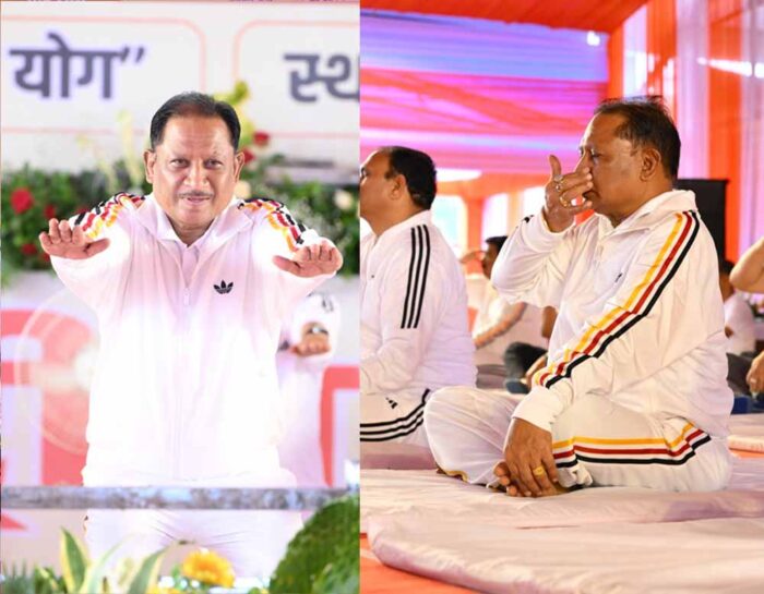 मुख्यमंत्री साय का आह्वान- रोज़मर्रा की जिंदगी में अपनाएं योग, बनेगा स्वस्थ समाज
