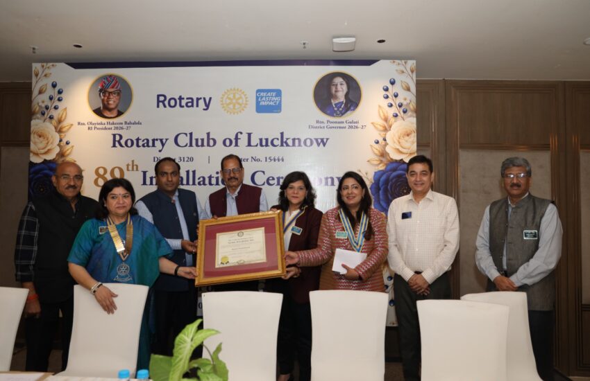 Stuti Mittal Takes Charge as the 89th President of Rotary Club of Lucknow