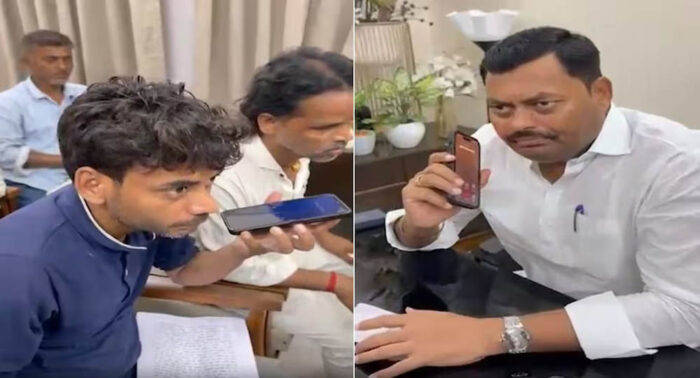 रिश्वत मांगते रंगे हाथों पकड़ा गया ऑपरेटर, मंत्री ने मौके पर ही दिए निलंबन के आदेश