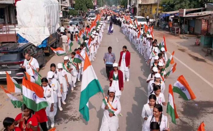सारंगढ़ में गूंजे देशभक्ति के नारे